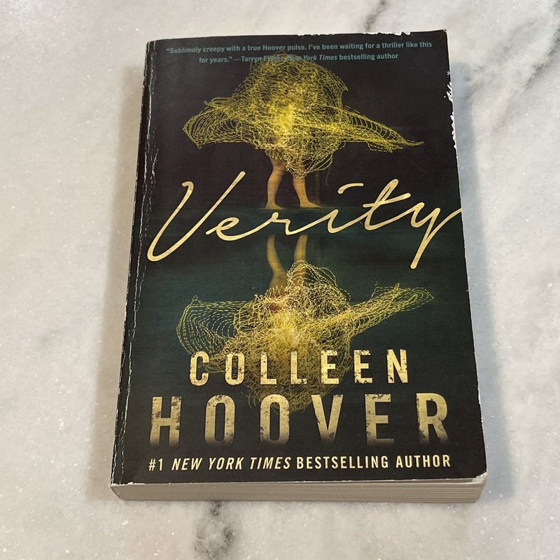 Verity By Colleen Hoover Paperback #1 New York Times Bestselling Author