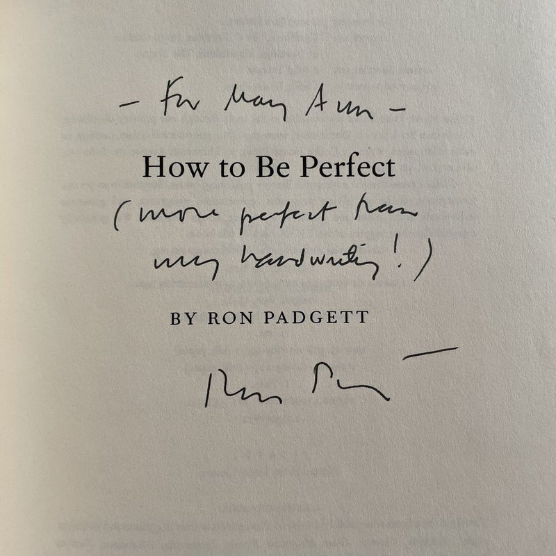 How to Be Perfect