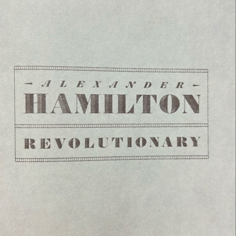 Alexander Hamilton, Revolutionary