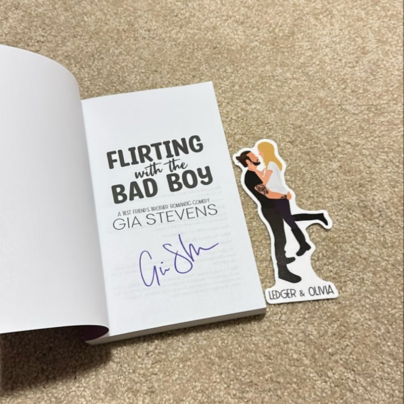 Flirting with the Bad Boy ** Signed By Author