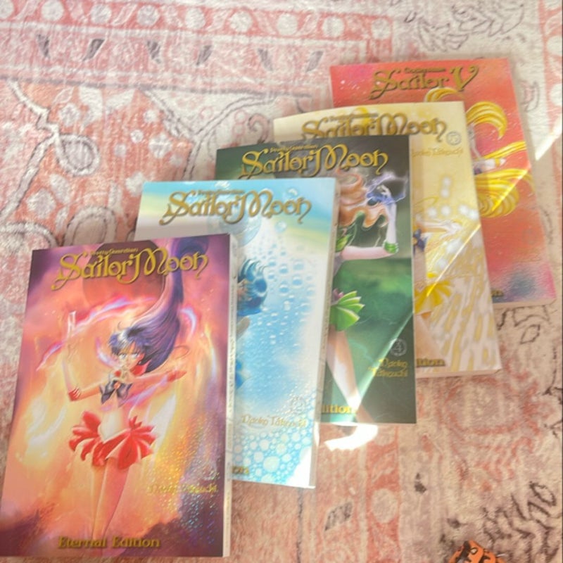 SAILOR MOON ETERNAL EDITION VOL 2,3,4,5 + SAILOR V VOL 1 LOT