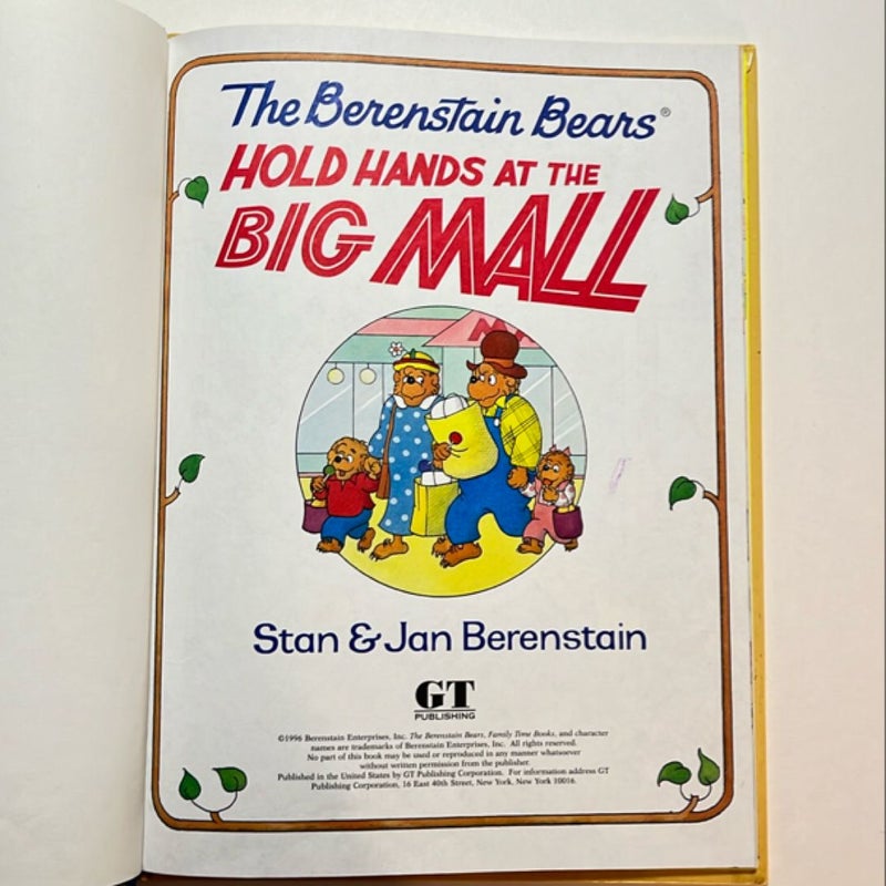 The Berenstain Bears Hold Hands at the Big Mall