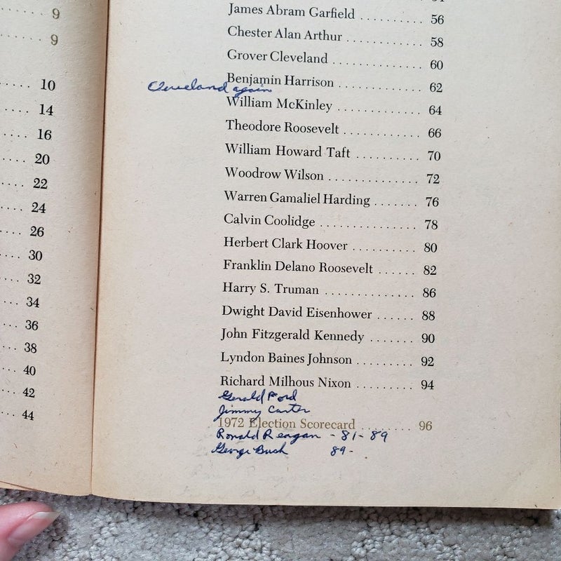 Arrow Book of Presidents (4th Printing, 1973)