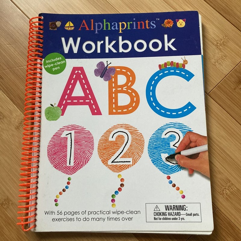 Alphaprints: Wipe Clean Workbook ABC by Roger Priddy, Paperback