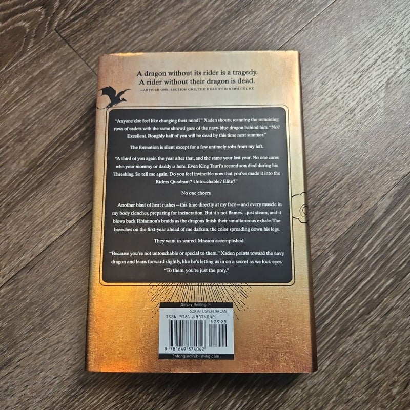 Fourth Wing (first edition, sprayed edges)