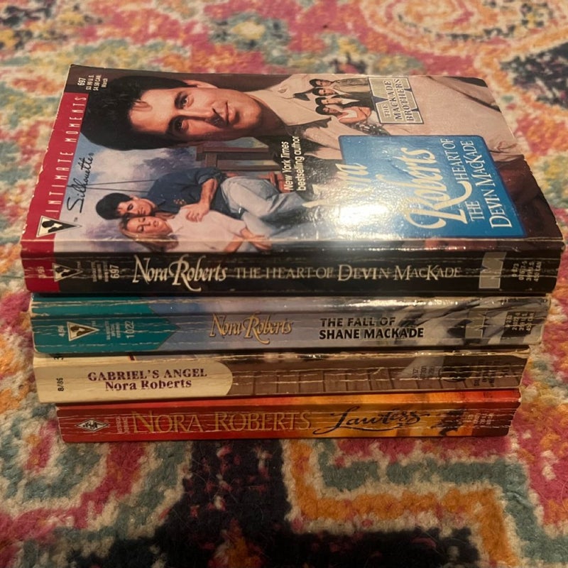 Lot of 4 Nora Roberts  Romance Novels PBs GOOD