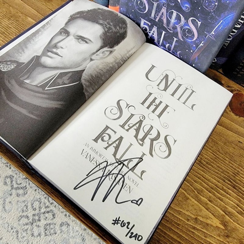 Limited Signed & Numbered Edition of Until the Stars Fall from the author's preorder