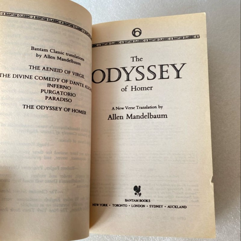 The Odyssey of Homer by Homer; Allen Mandelbaum, Paperback