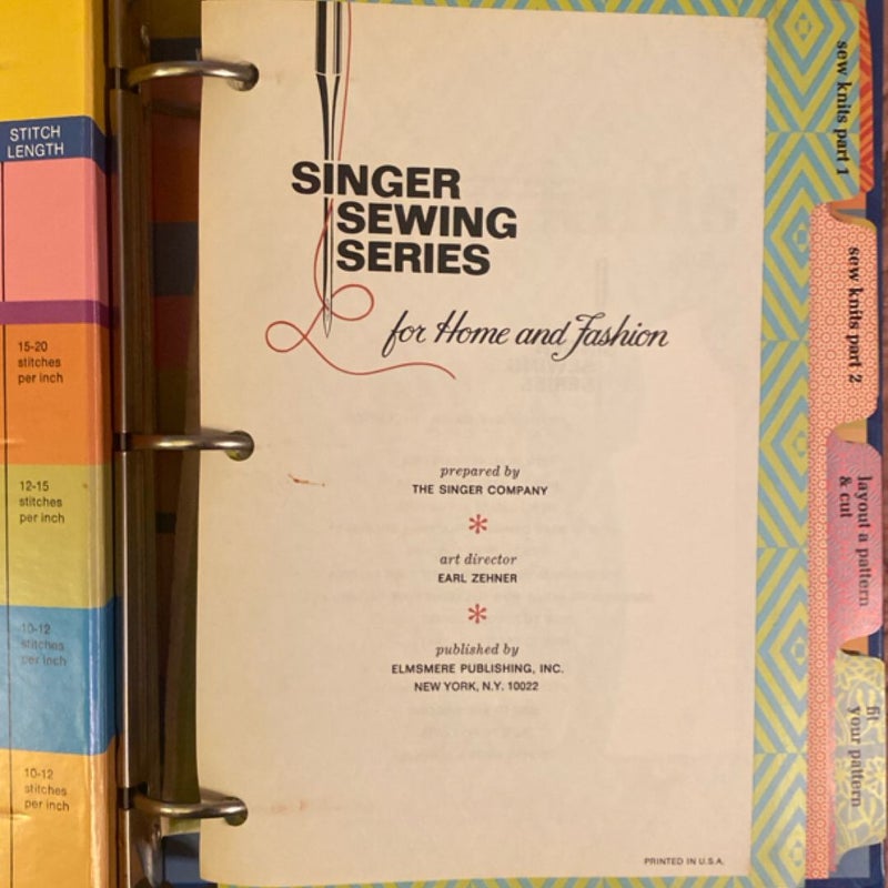 Singer Sewing Series (1972 Edition)