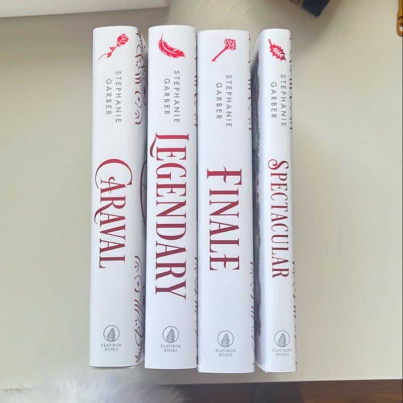 Caraval Holiday Box Set with Spectacular White Hardcovers