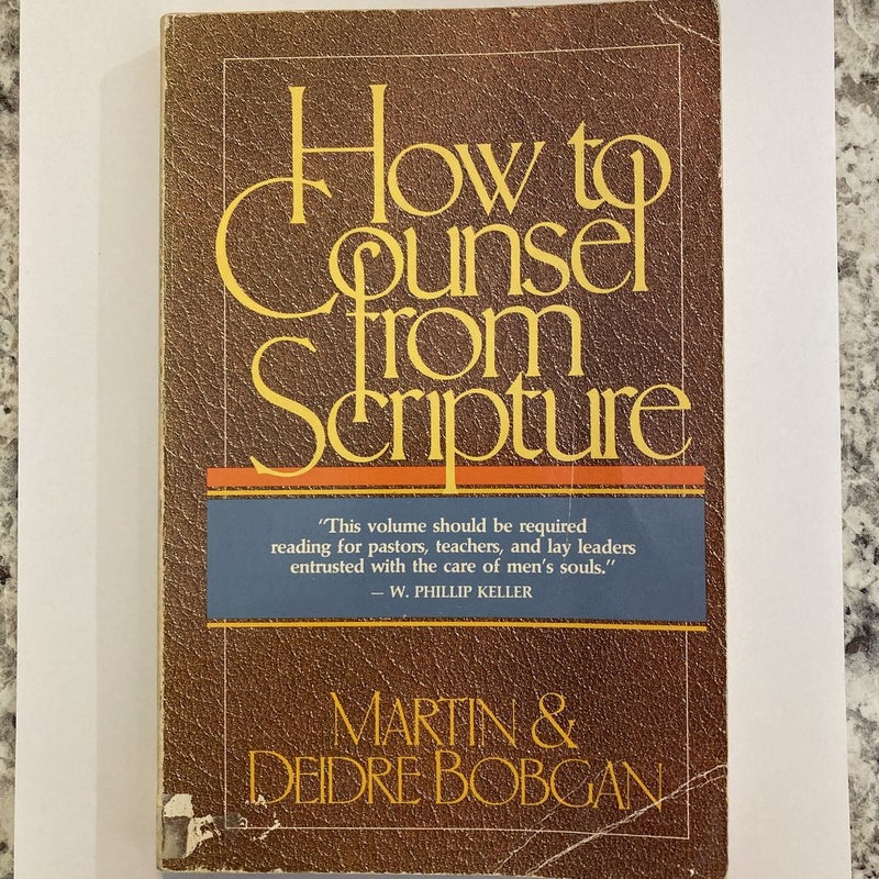 How to Counsel from Scripture