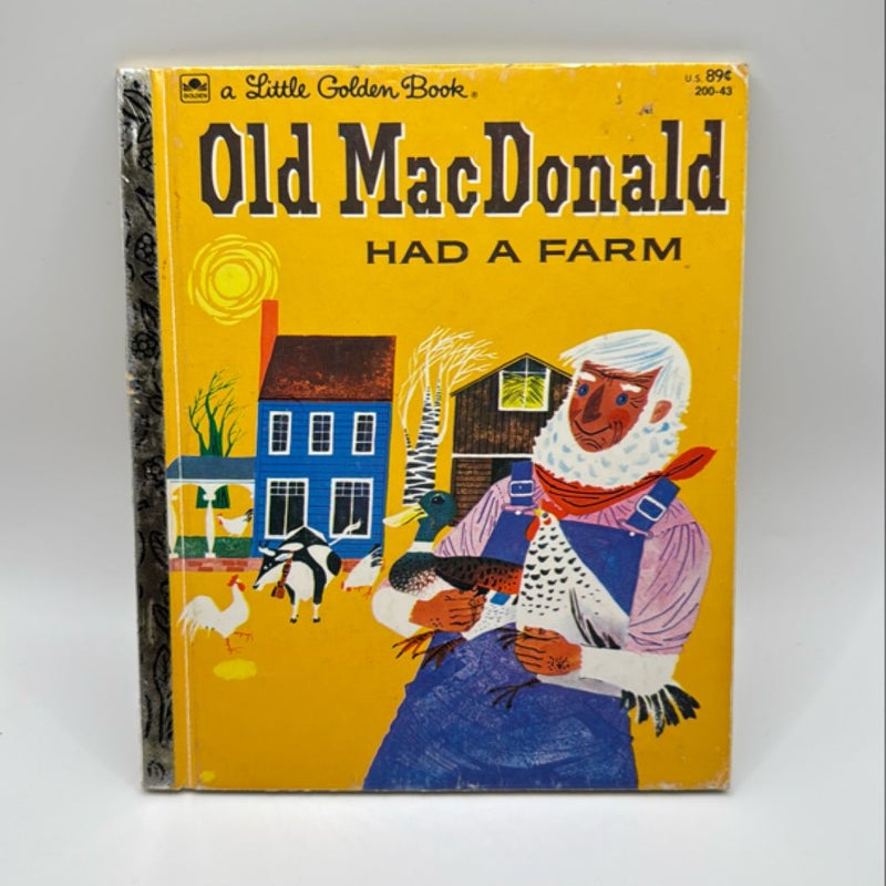 A Little Golden Book Old MacDonald Had A Farm 