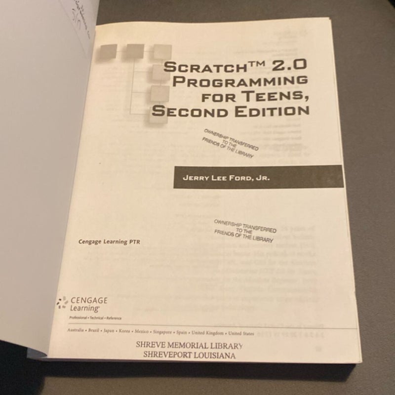Scratch 2.0 Programming for Teens