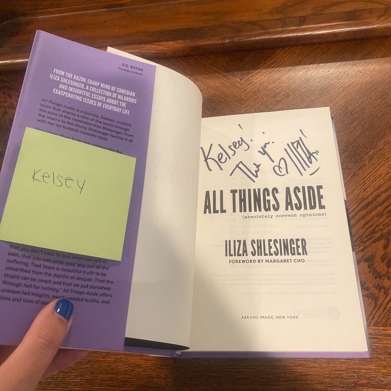 All Things Aside SIGNED