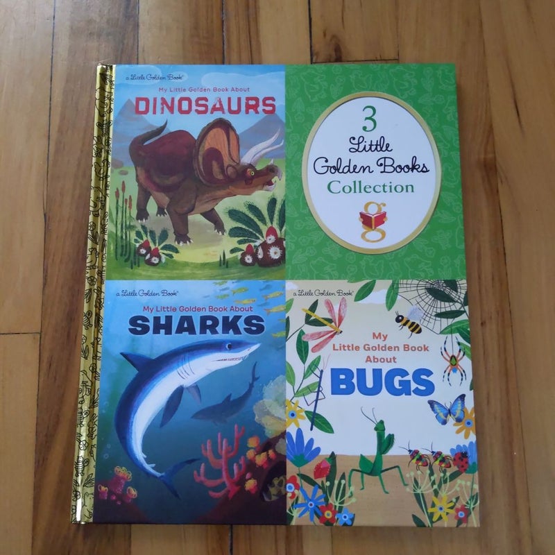 Little Golden Books Sharks, Dinosaurs, Bugs