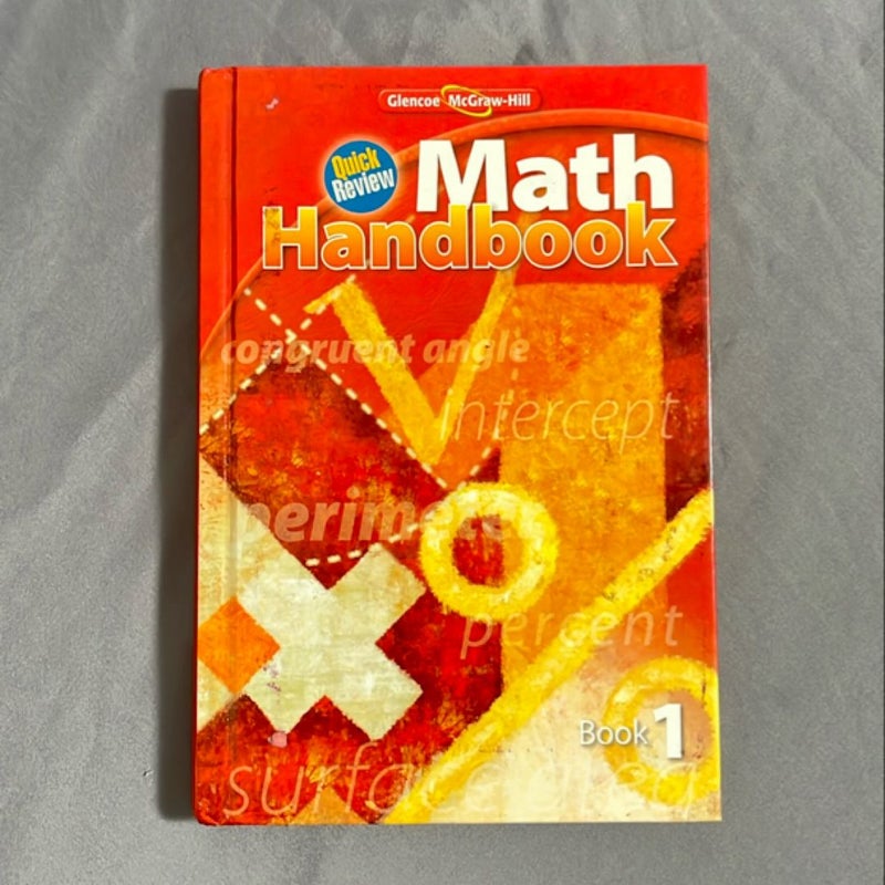 Quick Review Math Handbook, Book 1, Student Edition