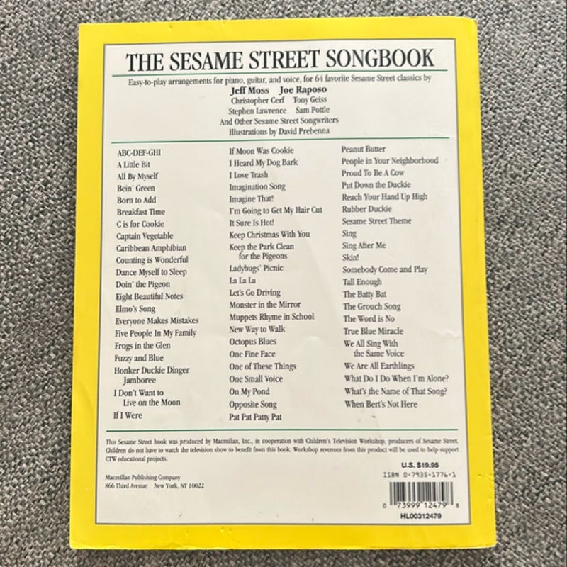 The Sesame Street Songbook