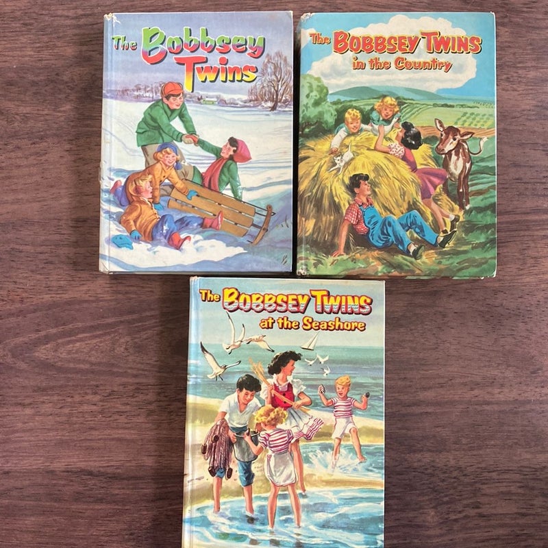 Bobbsey Twins three book lot