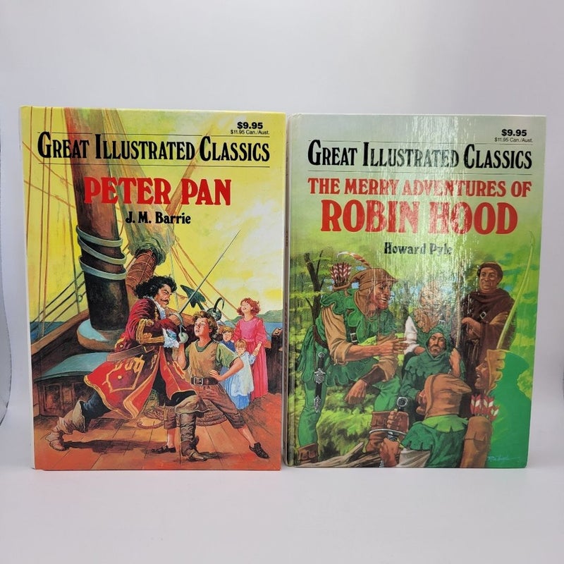 2 Book Bundle of Robin Hood and Peter Pan