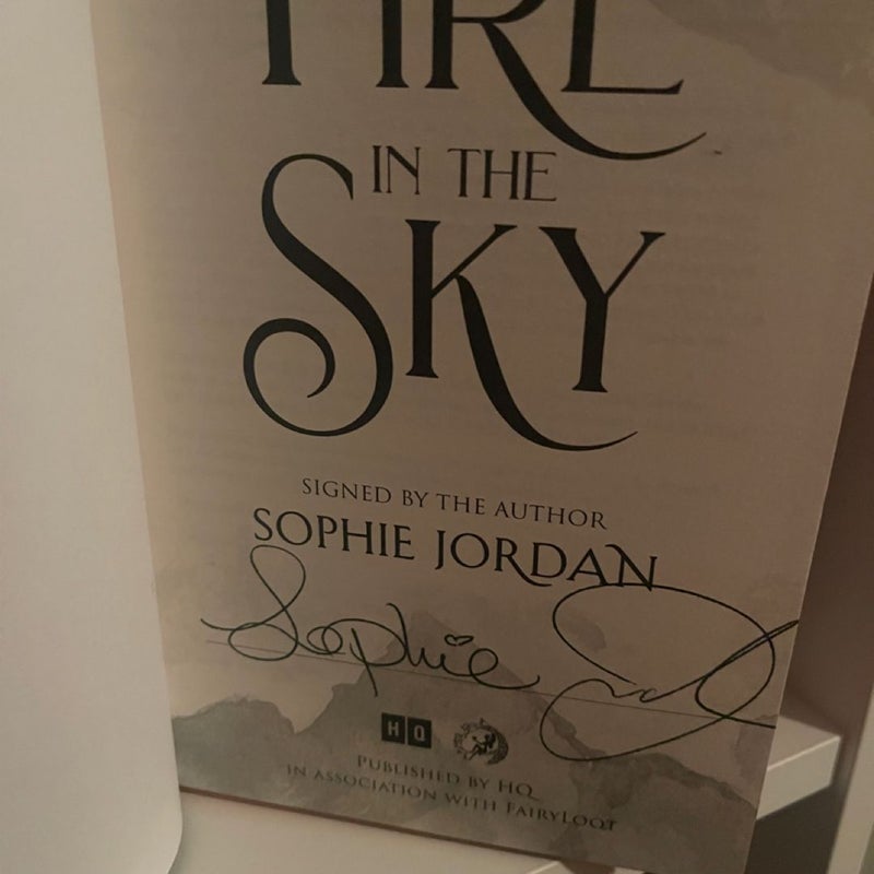 A FIRE IN THE SKY (signed)