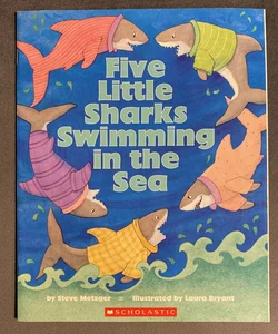 Five Little Sharks Swimming in the Sea
