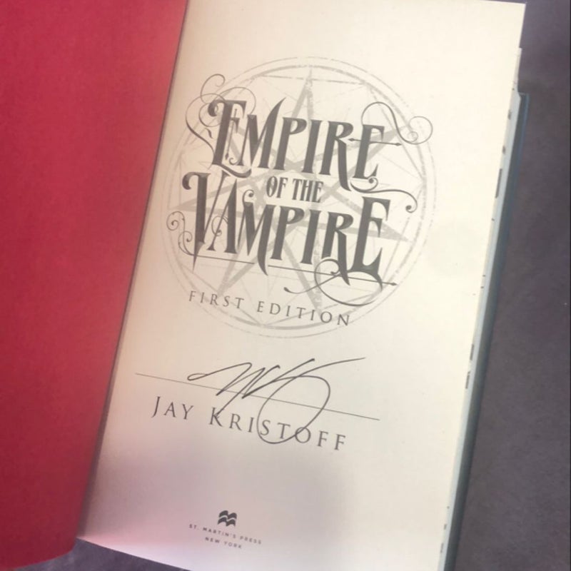 Empire of the Vampire (Signed, First Edition)