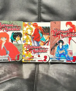 Rurouni Kenshin Vol. 1, 2, 3 Bundle Lot