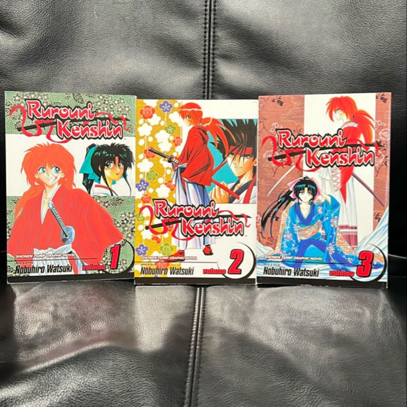 Rurouni Kenshin Vol. 1, 2, 3 Bundle Lot