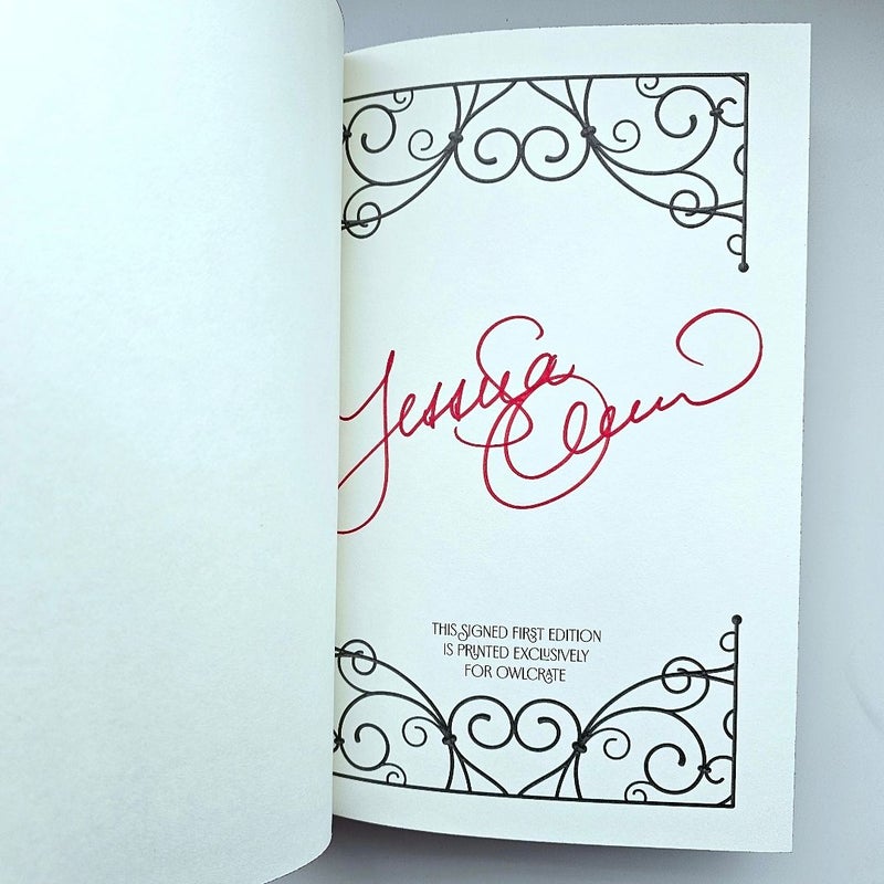 NEW A Forgery of Roses SIGNED by Jessica Olson FIRST Limited Owlcrate Edition