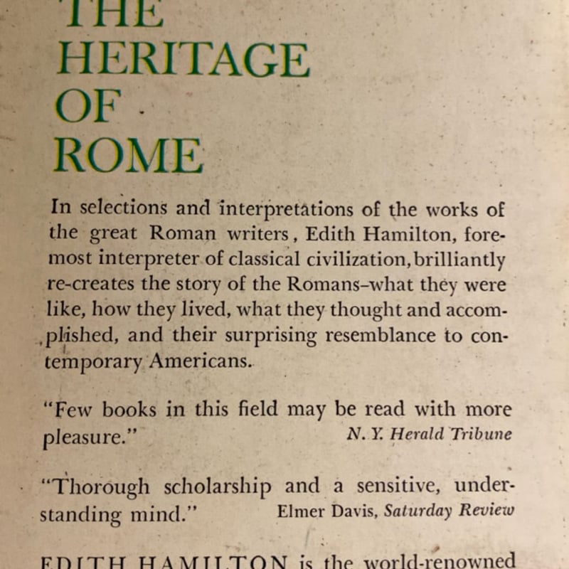 The Roman Way by Edith Hamilton, Paperback | Pangobooks