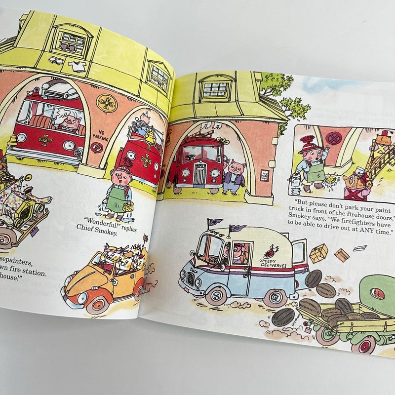 Richard Scarry’s Vrooming, Zooming Stories-3 Stories in 1 Book