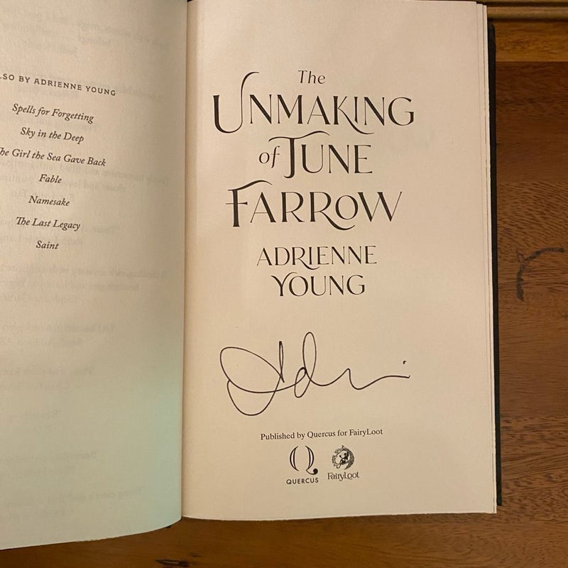 Fairyloot The Unmaking of June Farrow
