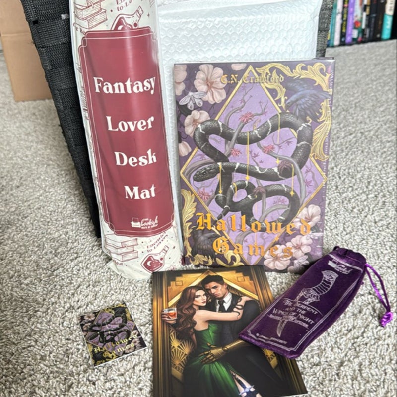 Hallowed Games bookish box 