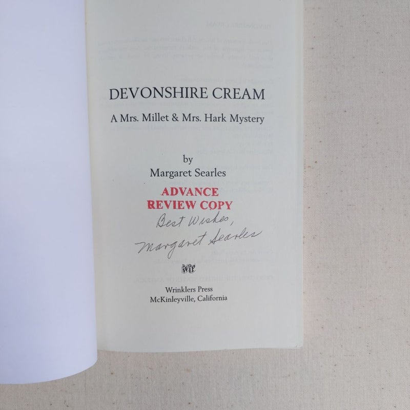 Devonshire Cream, signed, arc