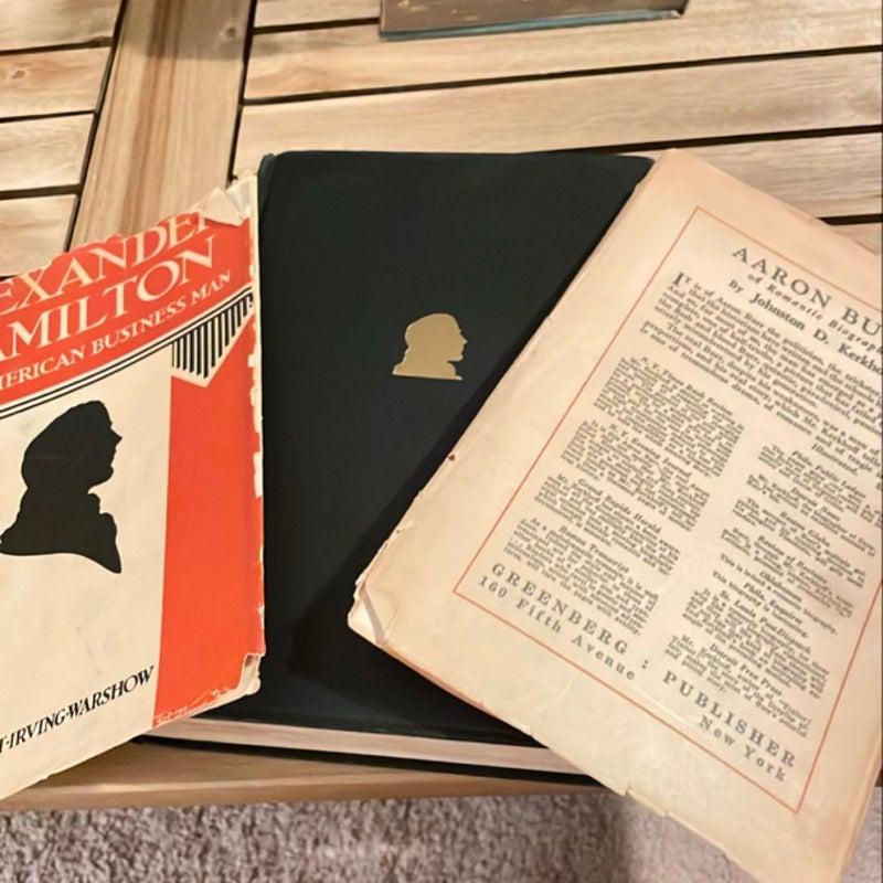 Alexander Hamilton: First American Business Man (1931)