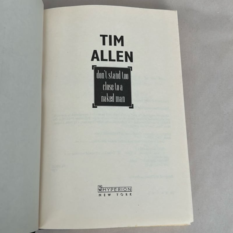 Don't Stand Too Close to a Naked Man