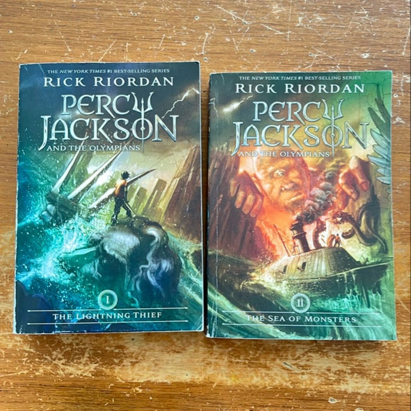 Percy Jackson and the Olympians, Book One the Lightning Thief & Book Two The Sea of Monsters