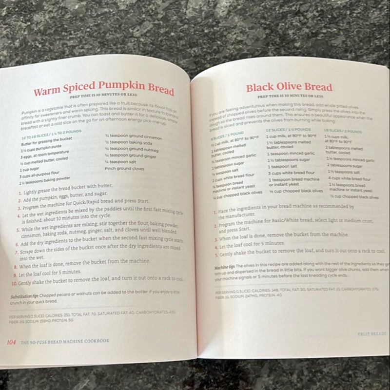 The No-Fuss Bread Machine Cookbook