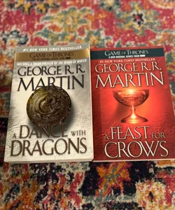 GAME OF THRONES A Feast For Crows & A Dance With Dragons by George R. R. Martin