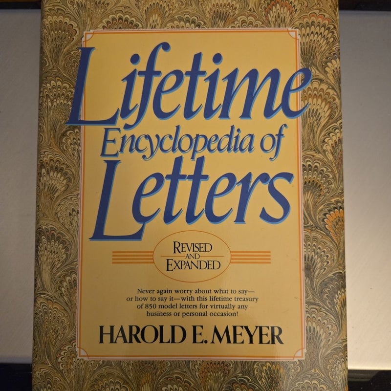 Lifetime Encyclopedia of Letters