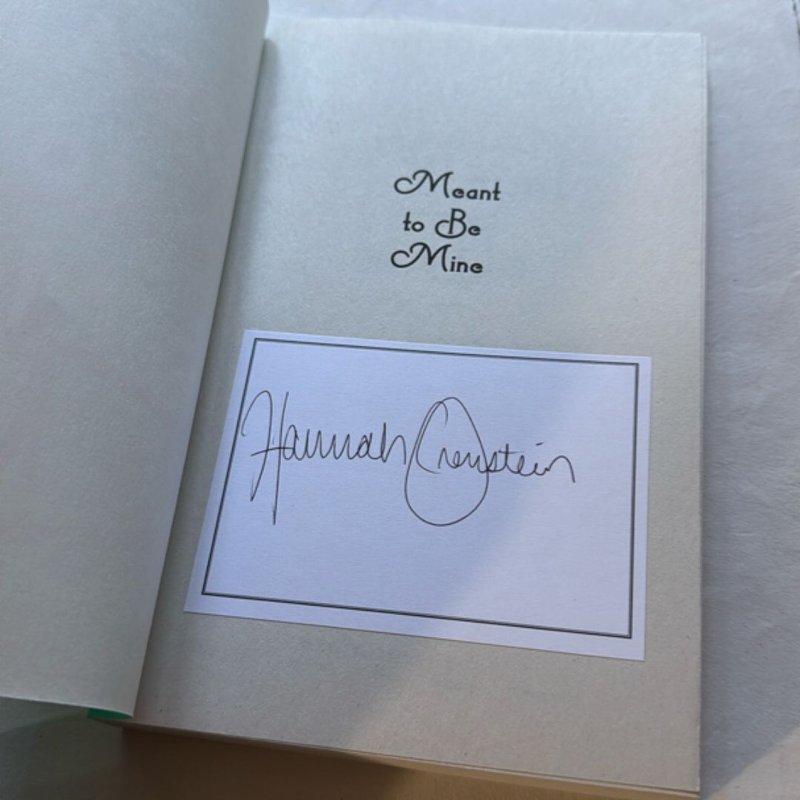 Meant to Be Mine - signed bookplate