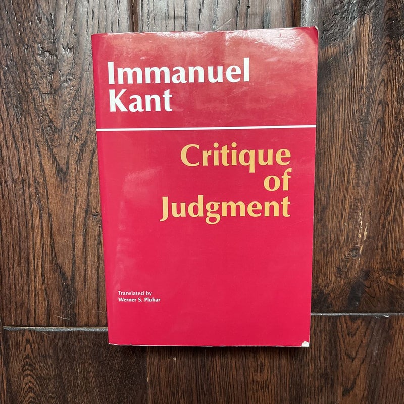 Critique of Judgment