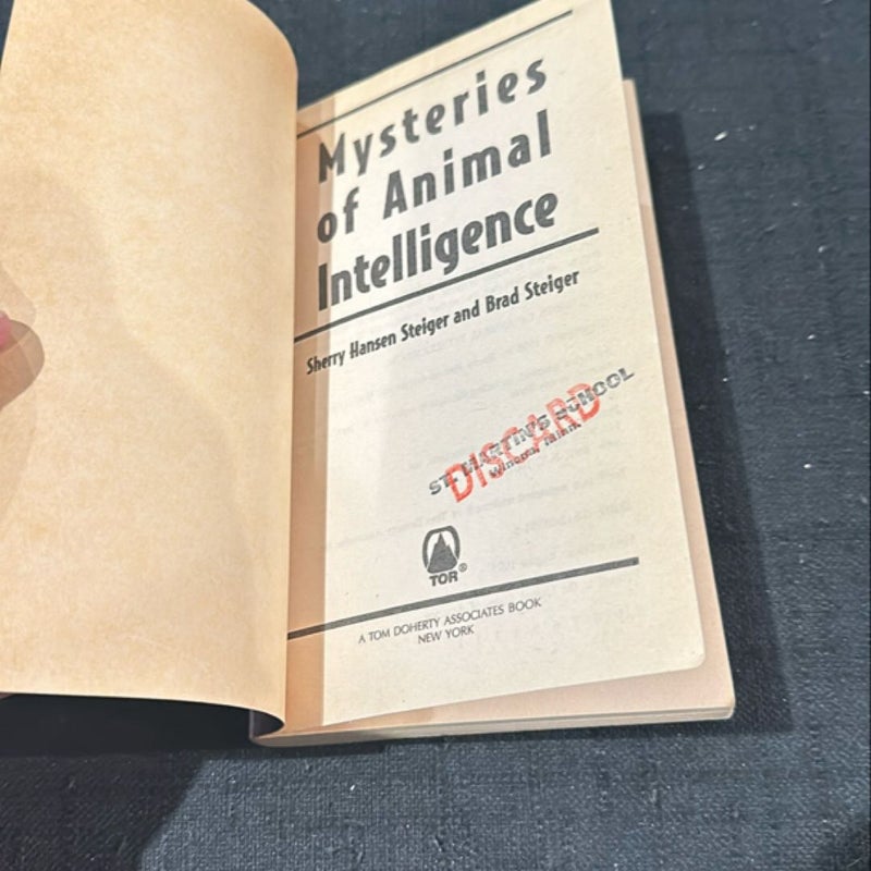 Mysteries of Animal Intelligence