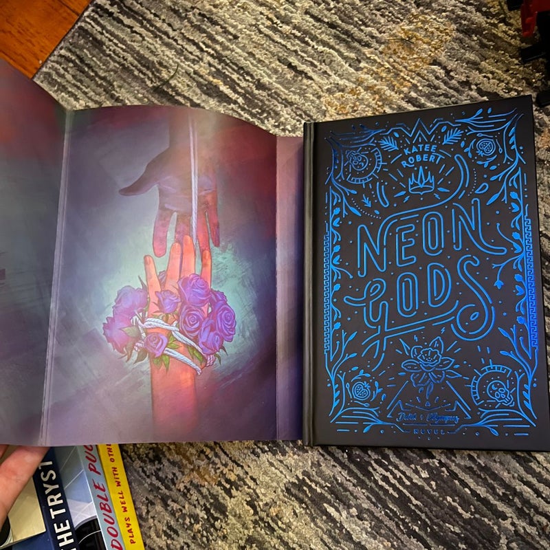 Bookish box signed special edition Wicked purchases Beauty and Neon Gods by Katee Robert