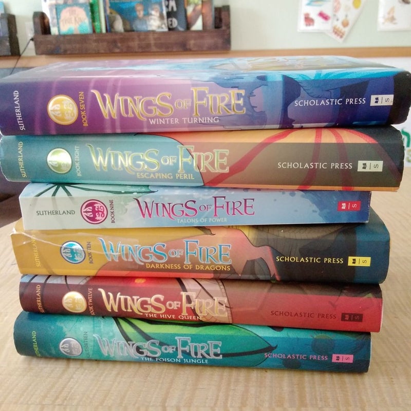 Wings of fire bundle books 7,8,9,10,12,13