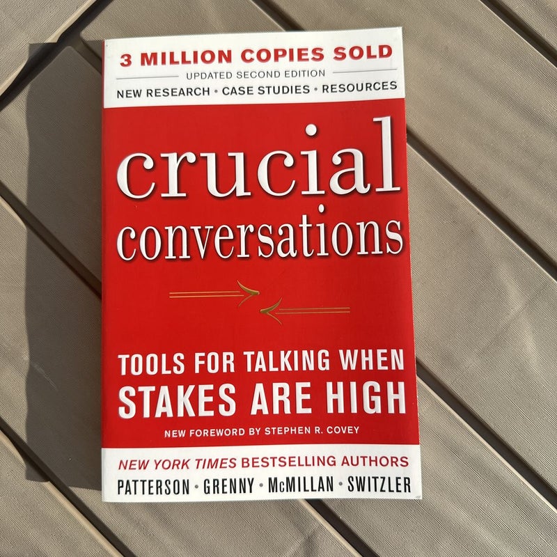 Crucial Conversations: Tools for Talking When Stakes Are High by Kerry  Patterson; Joseph Grenny; Ron McMillan; Al Switzler, Paperback