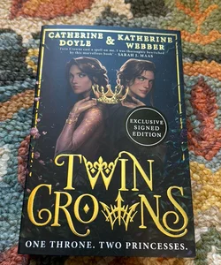 Twin Crowns Waterstones Signed Rose Ed