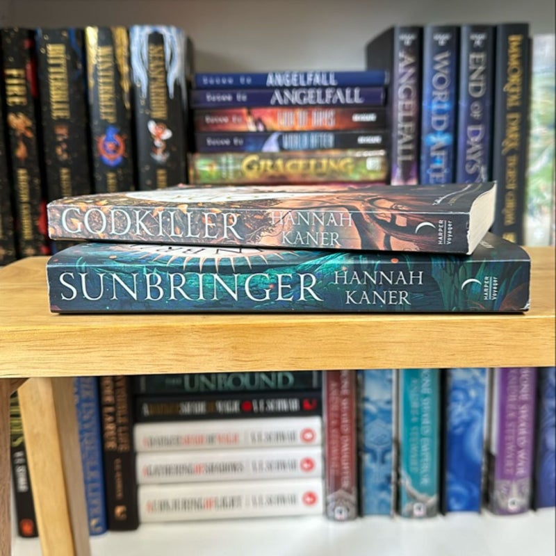 Godkiller and Sunbringer paperbacks