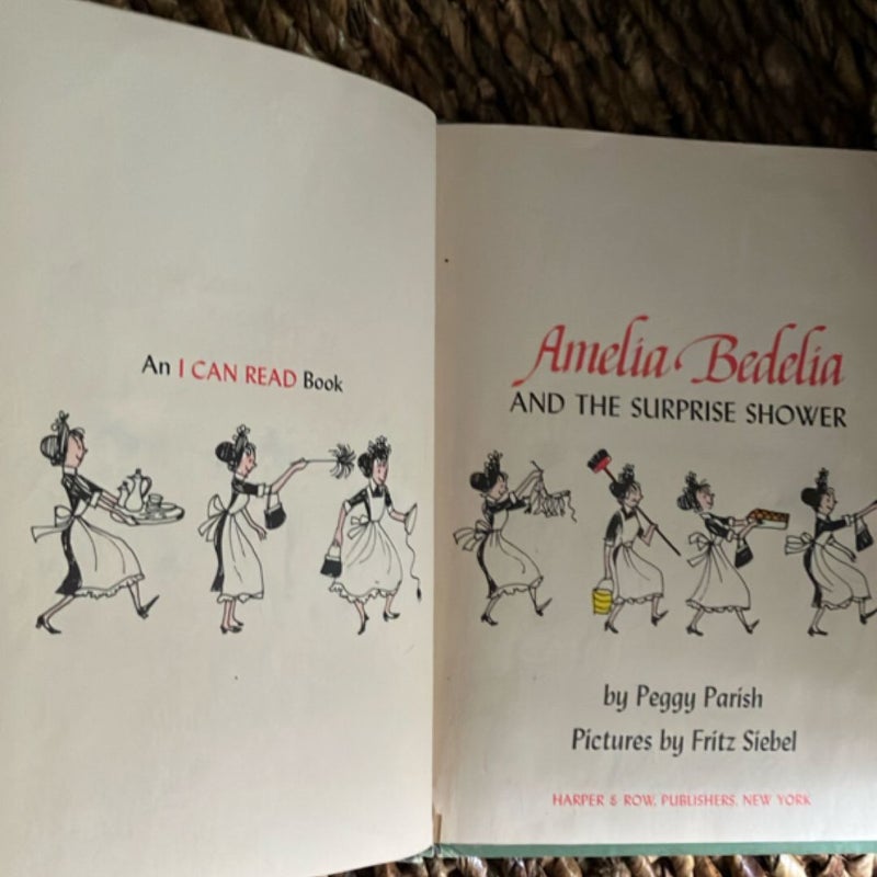 Vintage! Amelia Bedelia and the Surprise Shower- 1966 Vintage hardcover