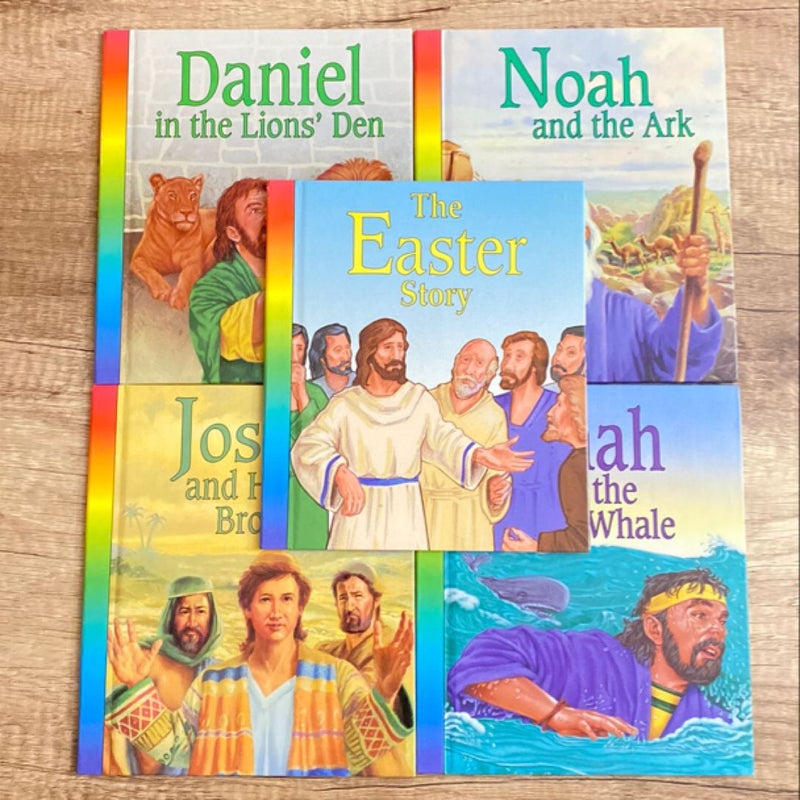 Bible Story 5 Book Bundle: Jonah and the Whale + Noah and the Ark + Daniel in the Lion’s Den + The Easter Story + Joseph and his Brothers